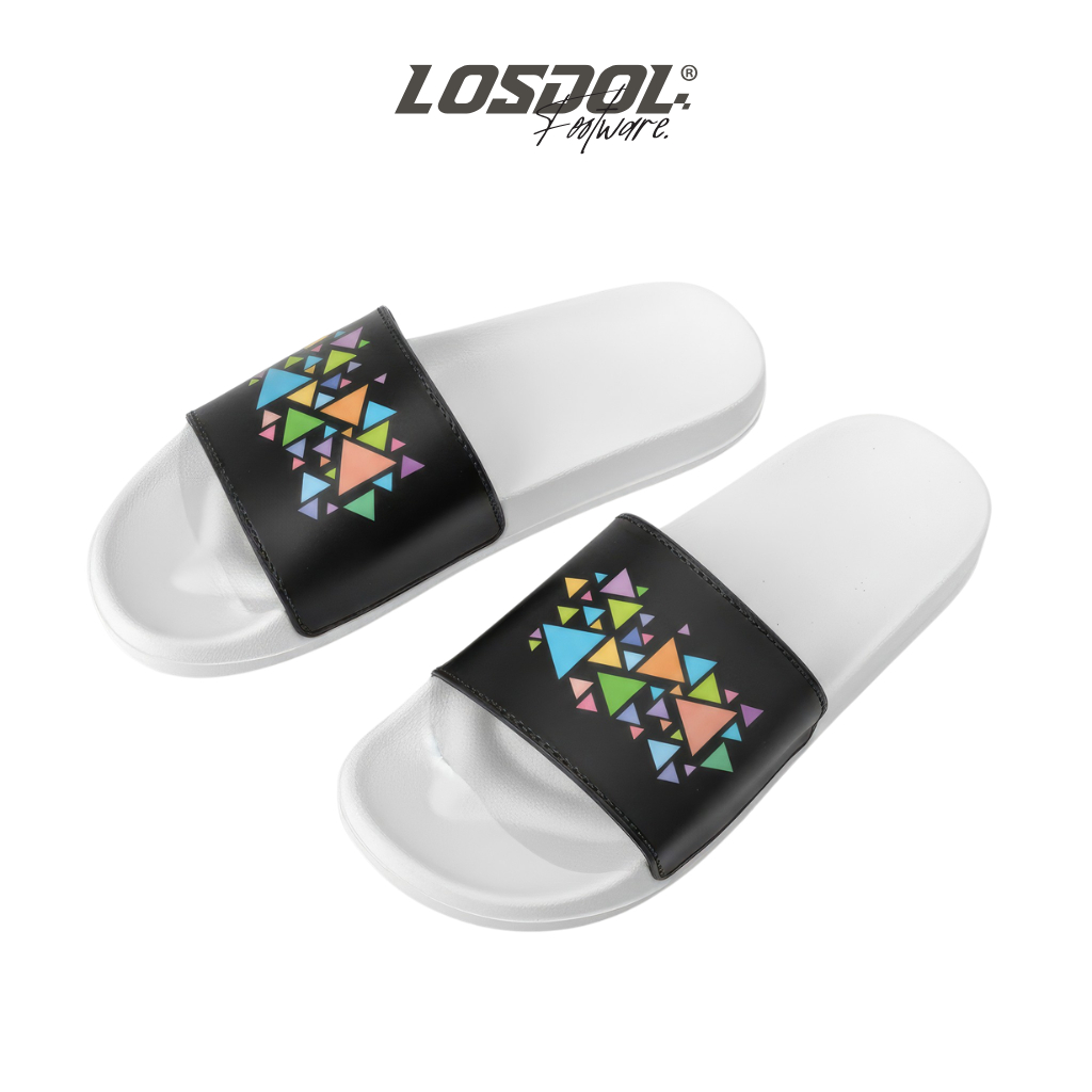 Sandal Slide Casual Abstract Geometry – LOSDOL Footwear Original Brand Footwear