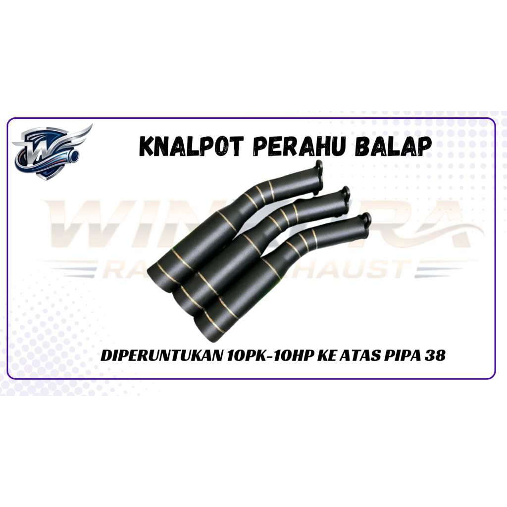 KNALPOT PWRAHU GX 200 - GX 500 MESIN PENGGERAK KNALPOT RACING