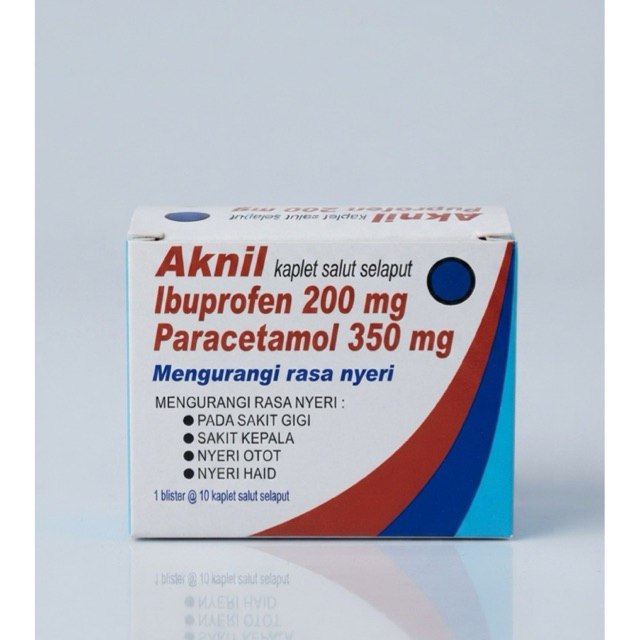 Aknil pereda nyeri ibuprofen dan paracetamol 1 blister 10 kaplet