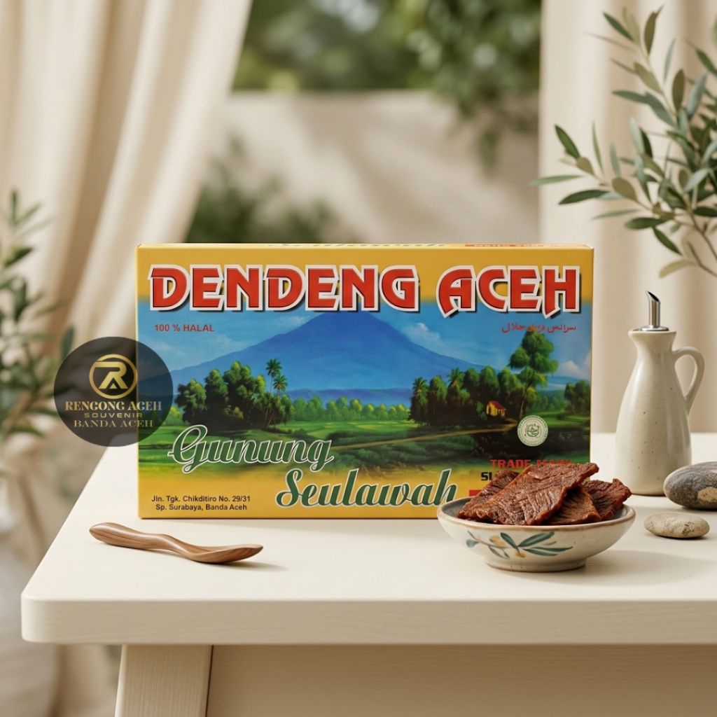 DENDENG ACEH CAP GUNUNG SEULAWAH, DENDENG SAPI  ASLII ACEH, HIGH QUALITY RAS1413