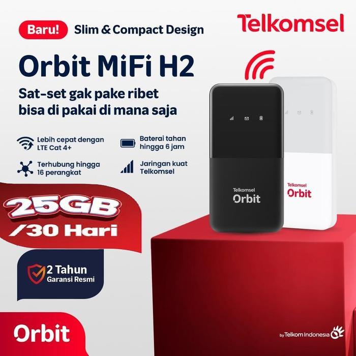 Mifi Modem Wifi Huawei E5577 MAX 4G LTE UNLOCK Bonus Telkomsel 25GB Resmi