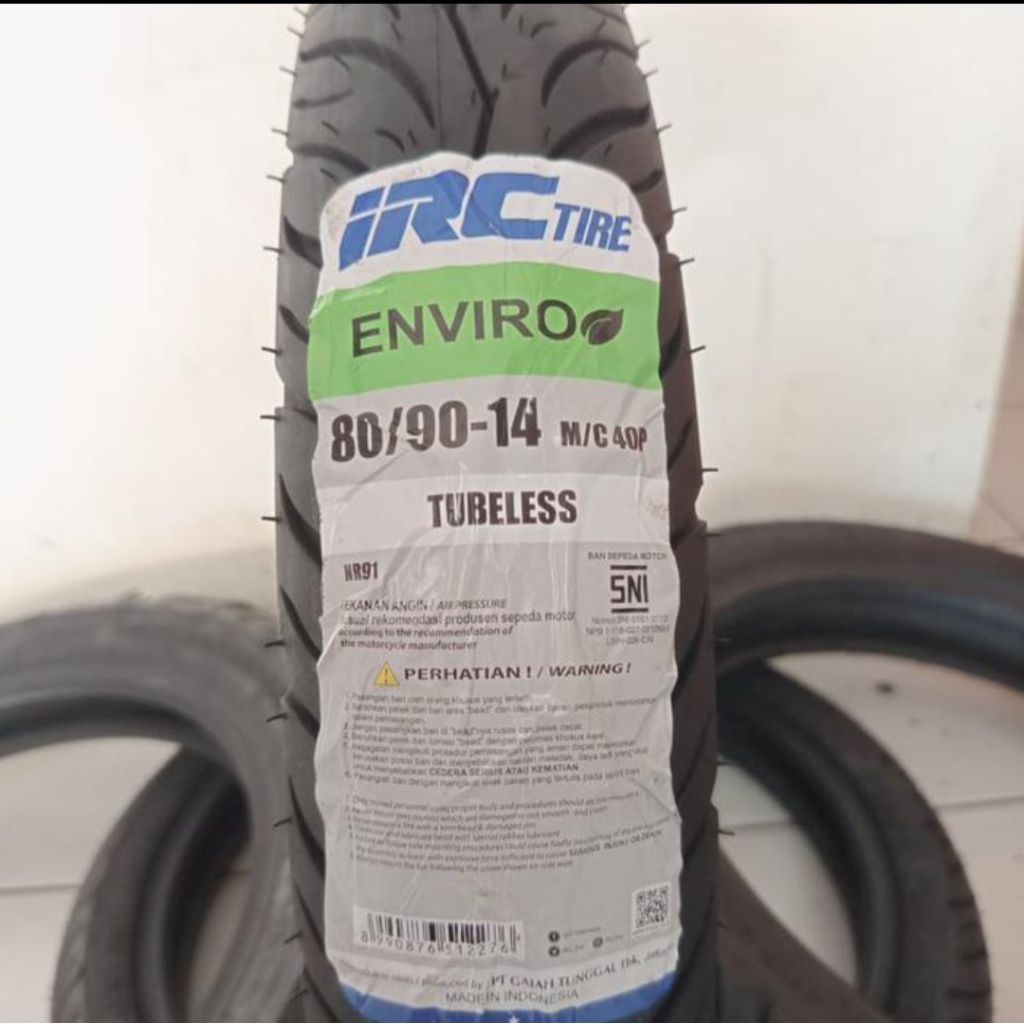 ban luar irc 80/90-14 tubless/ban luar motor/ban luar/+pintil tl/beat/vario