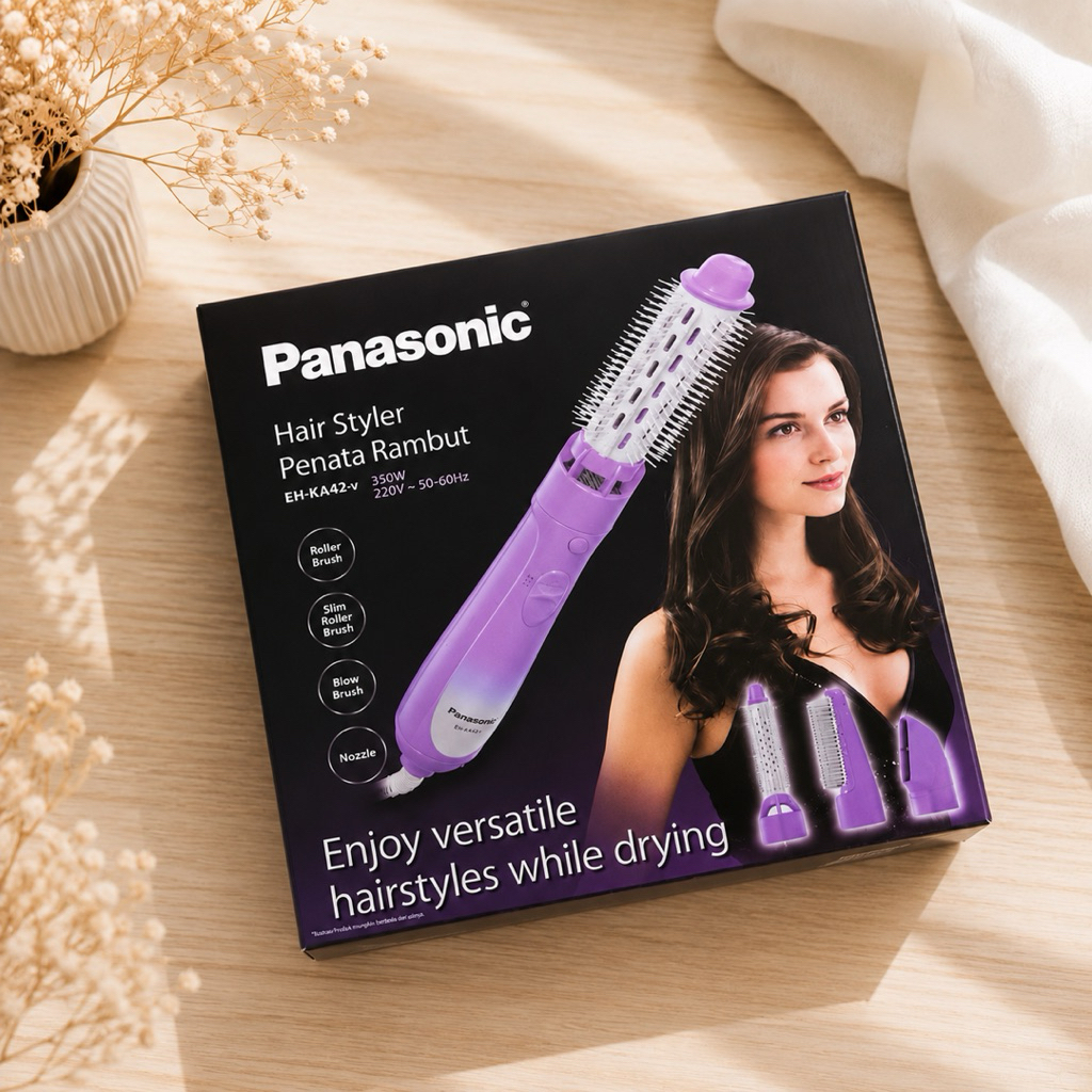 ORIGINAL Panasonic KURU KURU Hair Styler EH-KA42-V (Ungu) – PRELOVED Like New Harga NETT