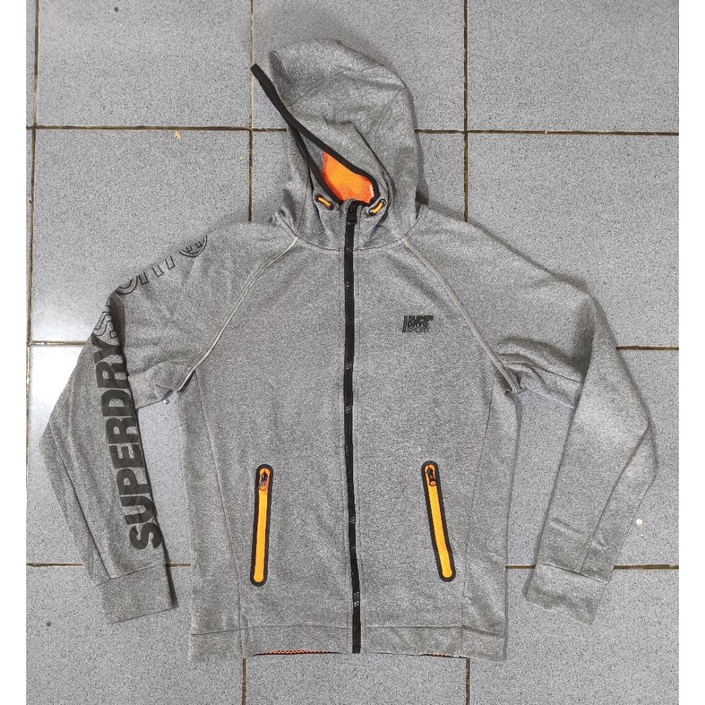 Jaket Superdry Heavy Winter Zip Hoodie Fleece Original size fit L