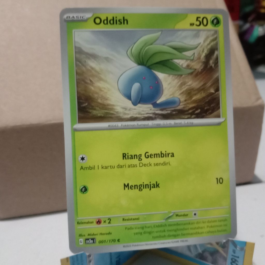 kartu pokemon TCG Indonesia Oddish 001/170