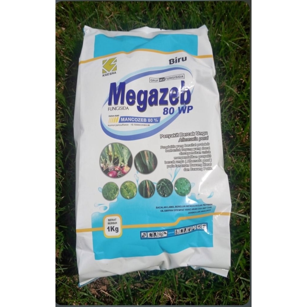 Fungisida Mankozeb Biru 1KG - Efektif untuk Bercak Ungu, Kompatibel, Aman