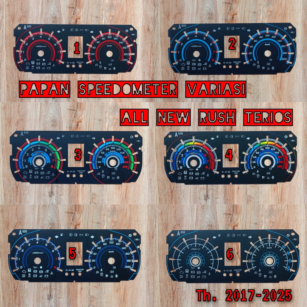 PAPAN SPIDOMETER VARIASI ALL NEW RUSH TERIOS