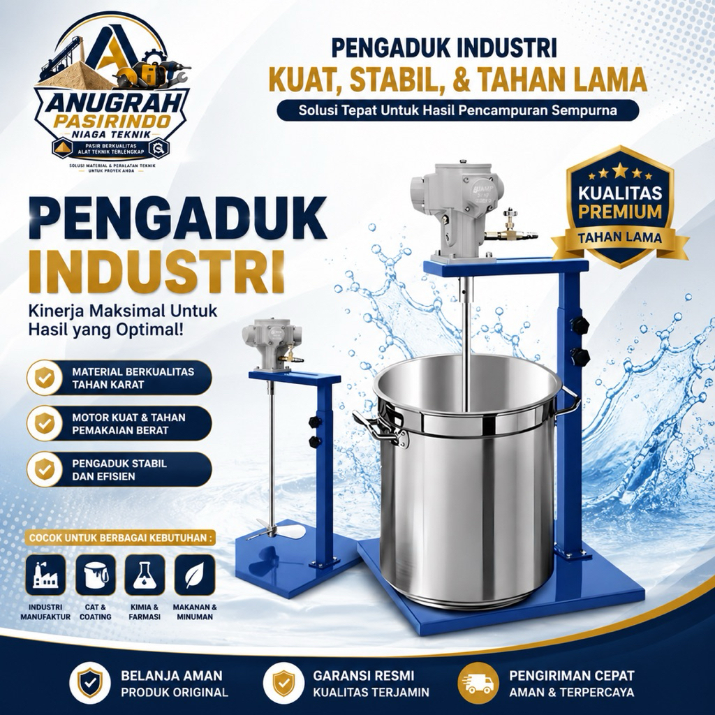 pengaduk cat / mixer / agitator mixer cat agitator 1/4 hp