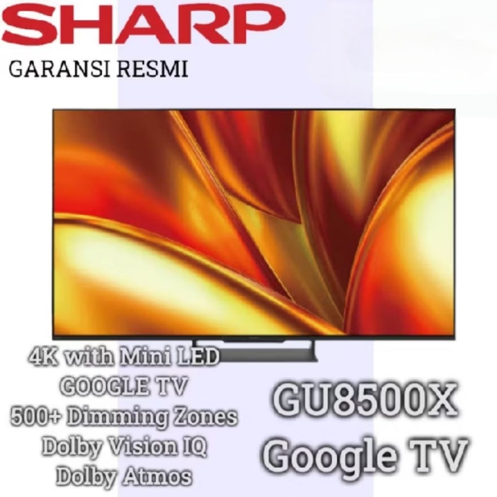 SHARP 4T-C65GU8500X AQUOS XLED 65 Inch 4K UHD TV / 4TC75GU8500X 75 inch XLED TV UHD 4K SMART ANDROID