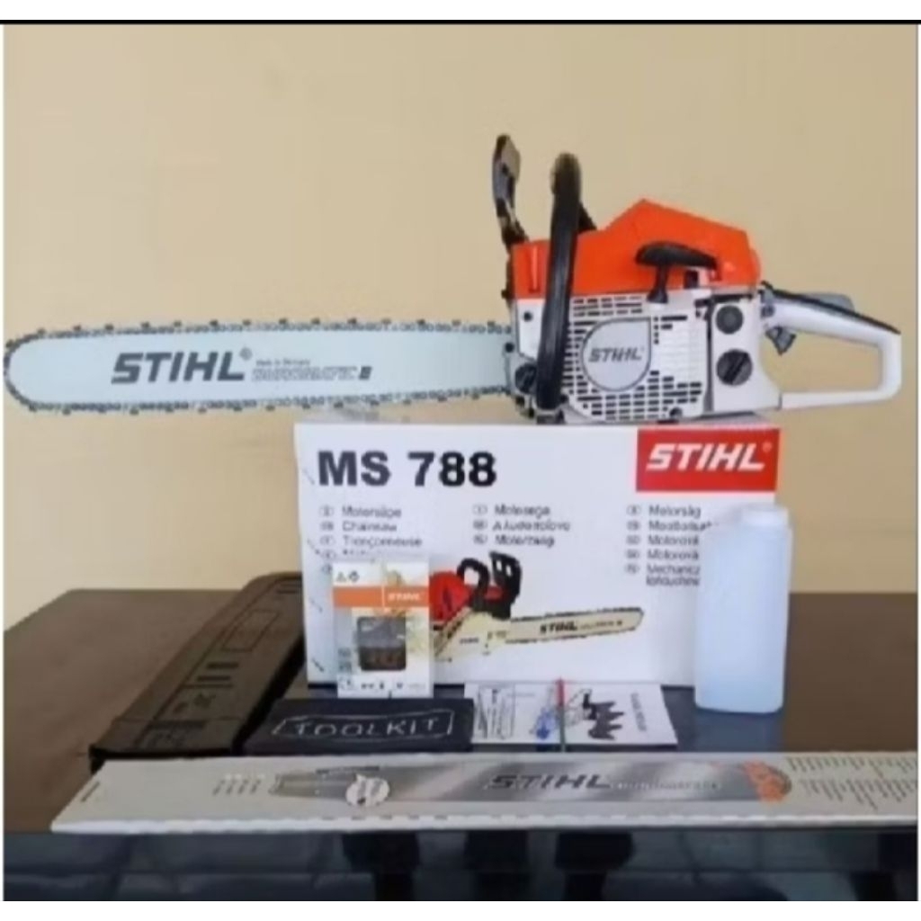 MESIN CHAINSAW MS788 SIAP PAKAI BAR 22"