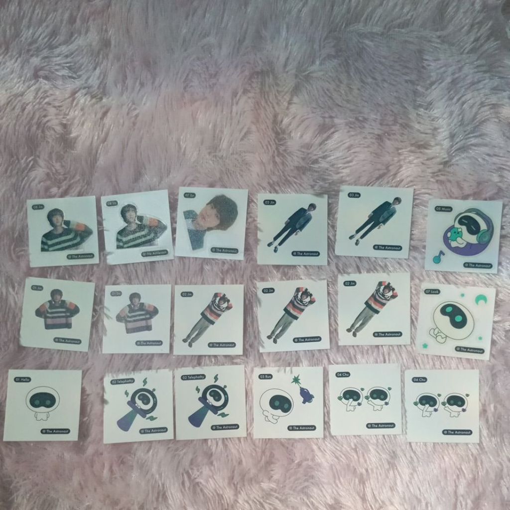 OFFICIAL STICKER JIN ASTRONAUT BTS WOTTEO BT21 BTS
