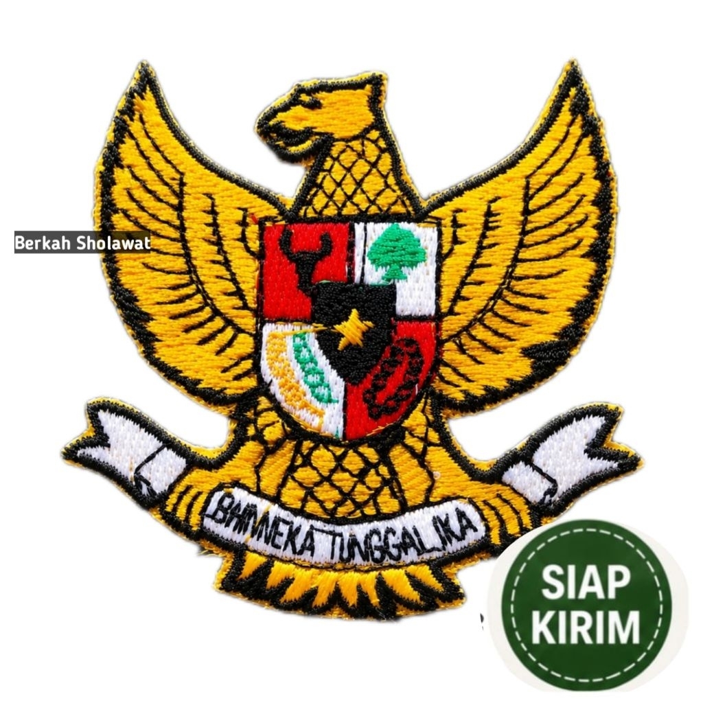 Badge Garuda / Emblem Garuda Patch Garuda Bordir