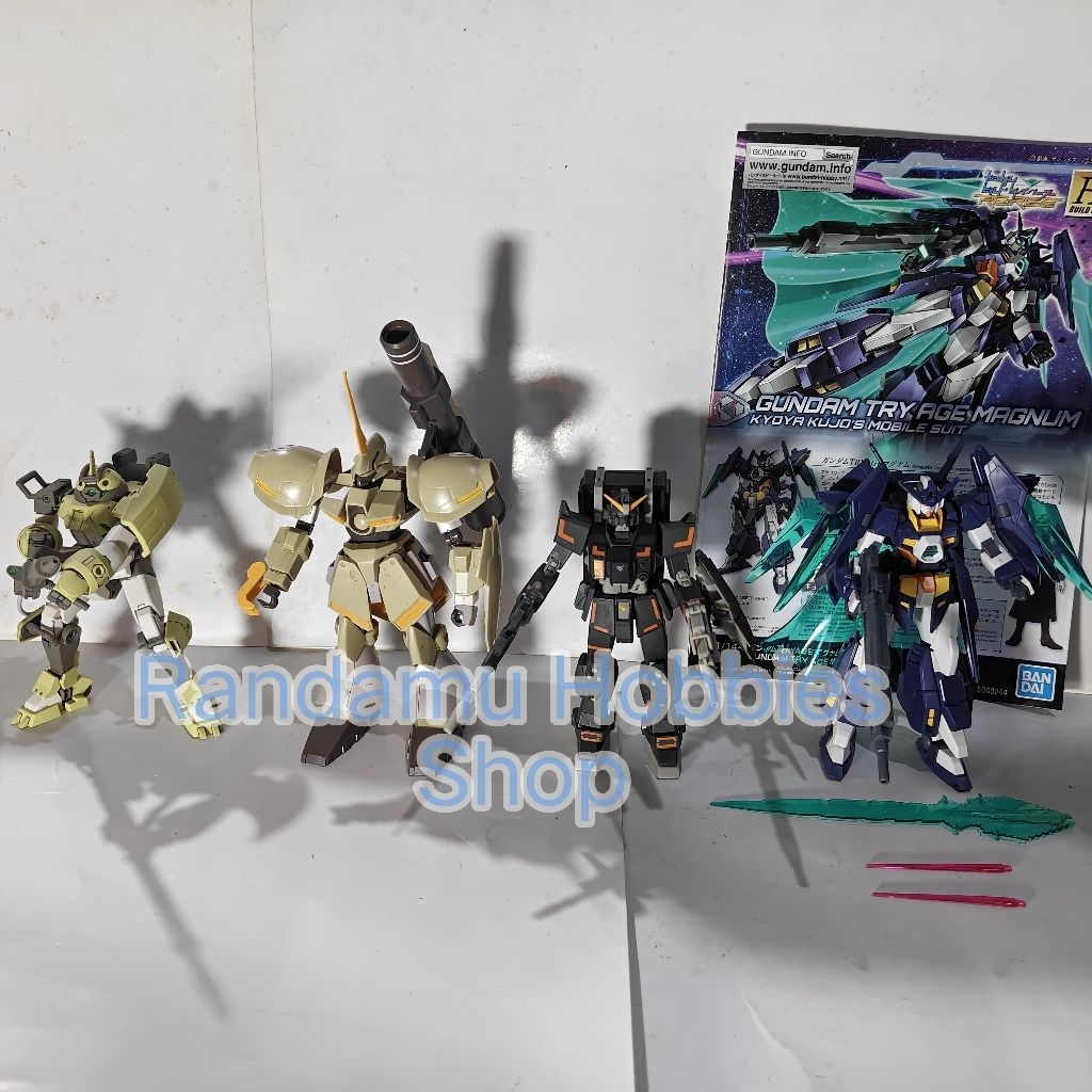 HG Gundam Ground Urban Combat Type, Try Age Magnum, Galbaldy Rebake, & Chuchu Demi Trainer [Bandai] 