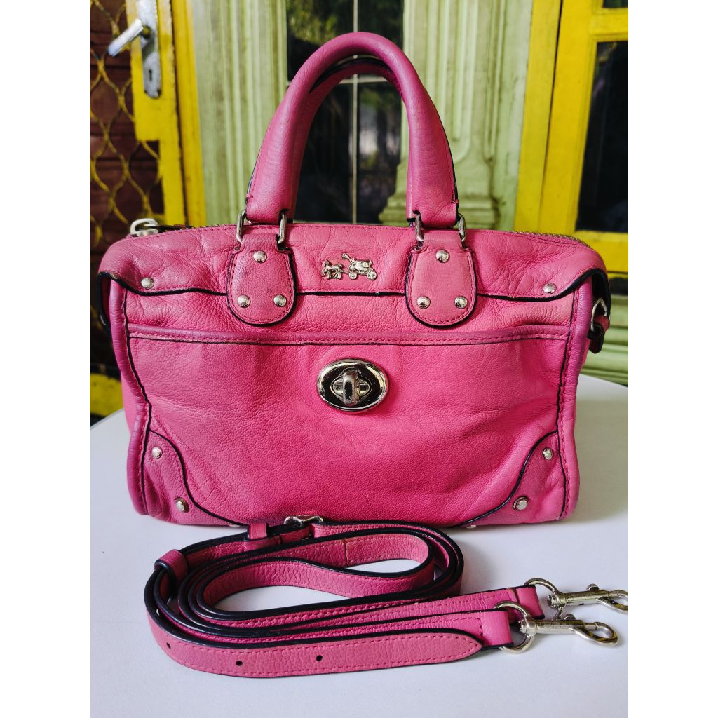 COACH RIDER PUNK FULL KULIT, TAS COACH KULIT ASLI, TAS COACH