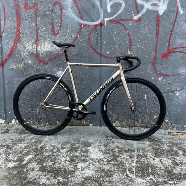 Rakit new fullbike sepeda fixie tsunami snm 100 original