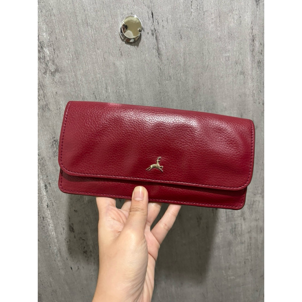 POVILO RED TEDU WALLET NO BOX DUST BAG NOT TIA THIS IS APRIL