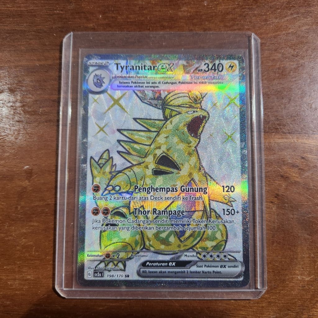 SR Tyranitar EX (Kilau Hitam Indo ver.)