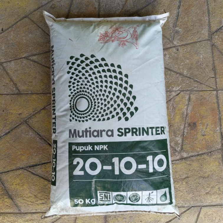 PUPUK MEROKE MUTIARA SPRINTER 50 KG KEMASAN PABRIK NPK 20-10-10