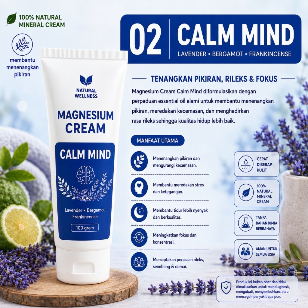 Magnesium Cream Calm Mind 100gr