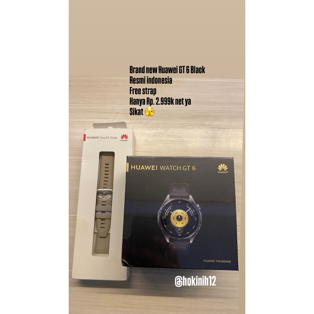 Brand New - Huawei GT 6 Black- Resmi Indonesia