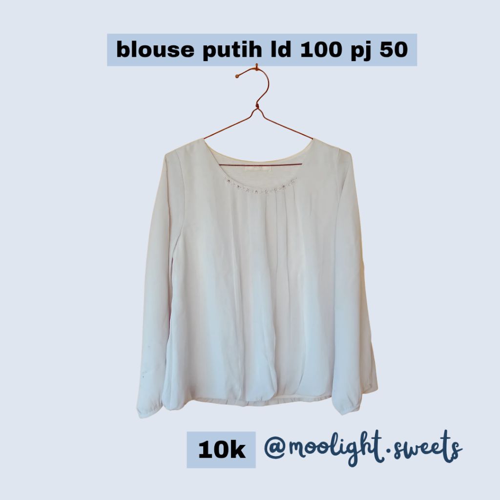 BLOUSE | BLOUSE WANITA | BLOUSE LENGAN PANJANG | BLOUSE PUTIH | BLOUSE ELEGAN WANITA | BLOUSE PUTIH 