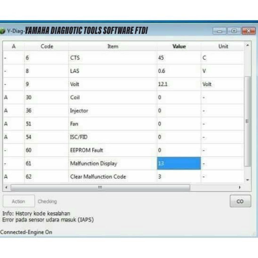 software y-diag support ftdi