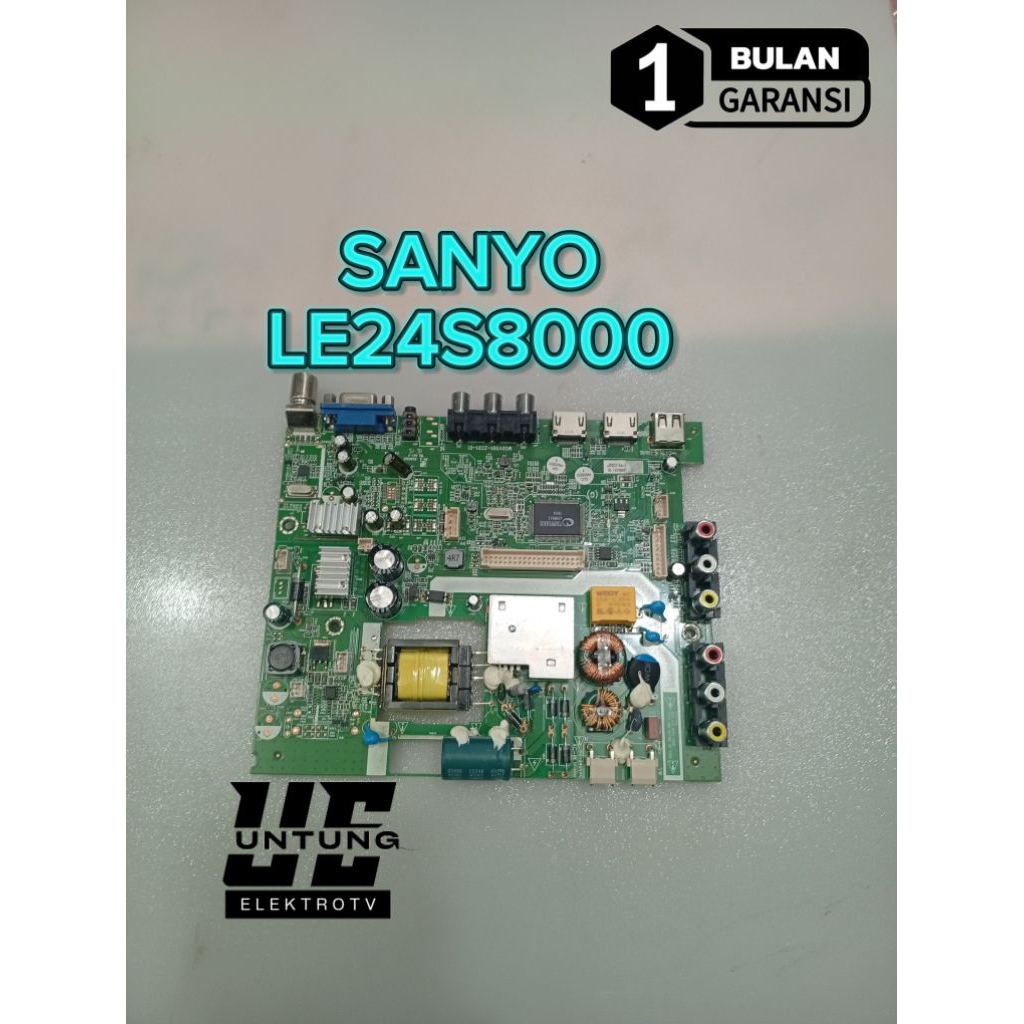 MAINBOARD TV SANYO LE24S8000 MOTHERBOARD-MB-MOBO-MODUL- LED TV SANYO LE24S8000