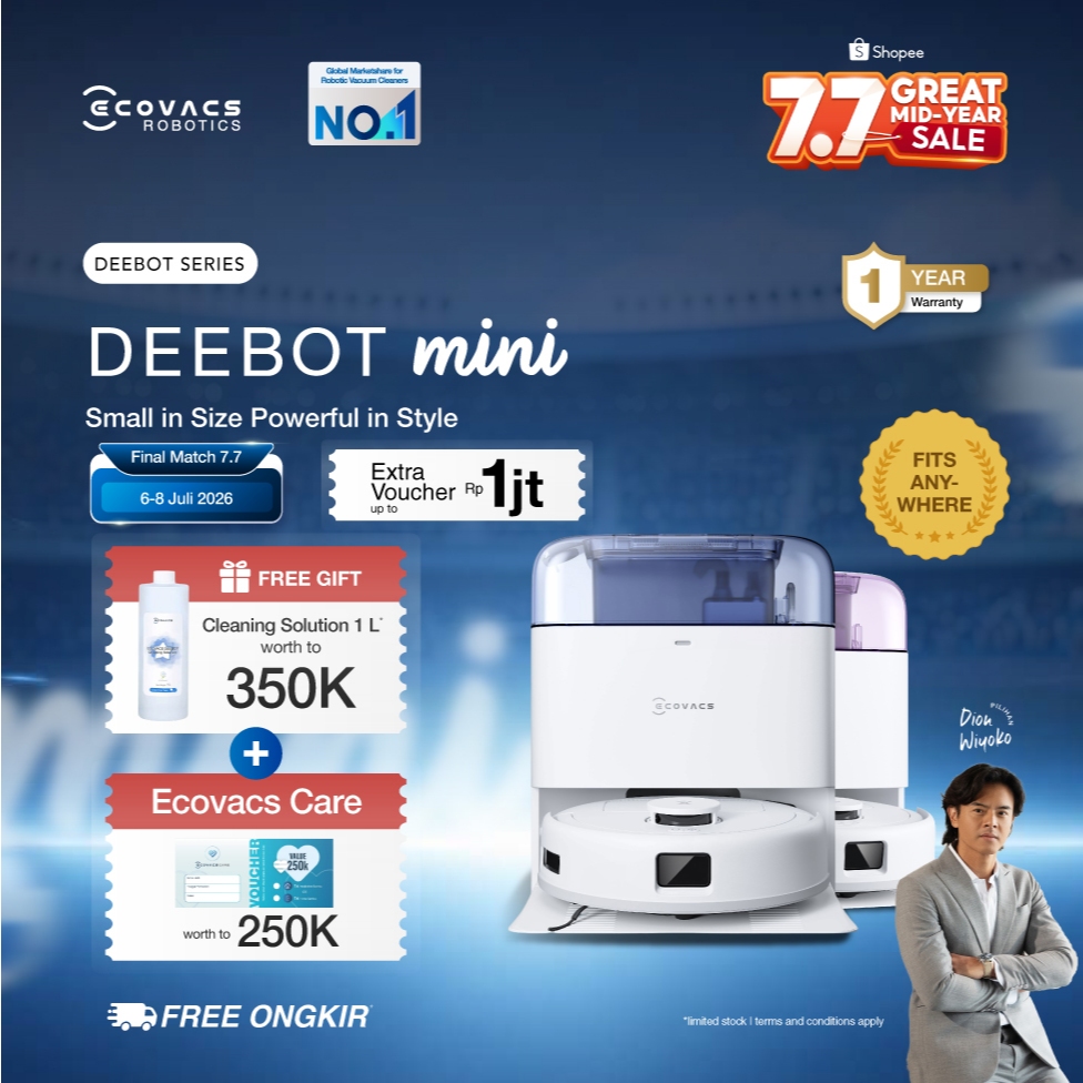ECOVACS DEEBOT MINI Robot Vacuum Cleaner Compact But Powerful | LDS LiDAR & Line Laser | ZeroTangle 