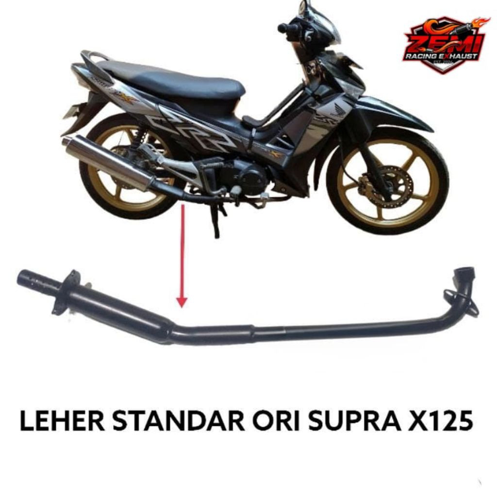 Leher Supra x 125 Knalpot Standar Orisinil SUPRA X125 Leheran Supra Knalpot Original Supra X
