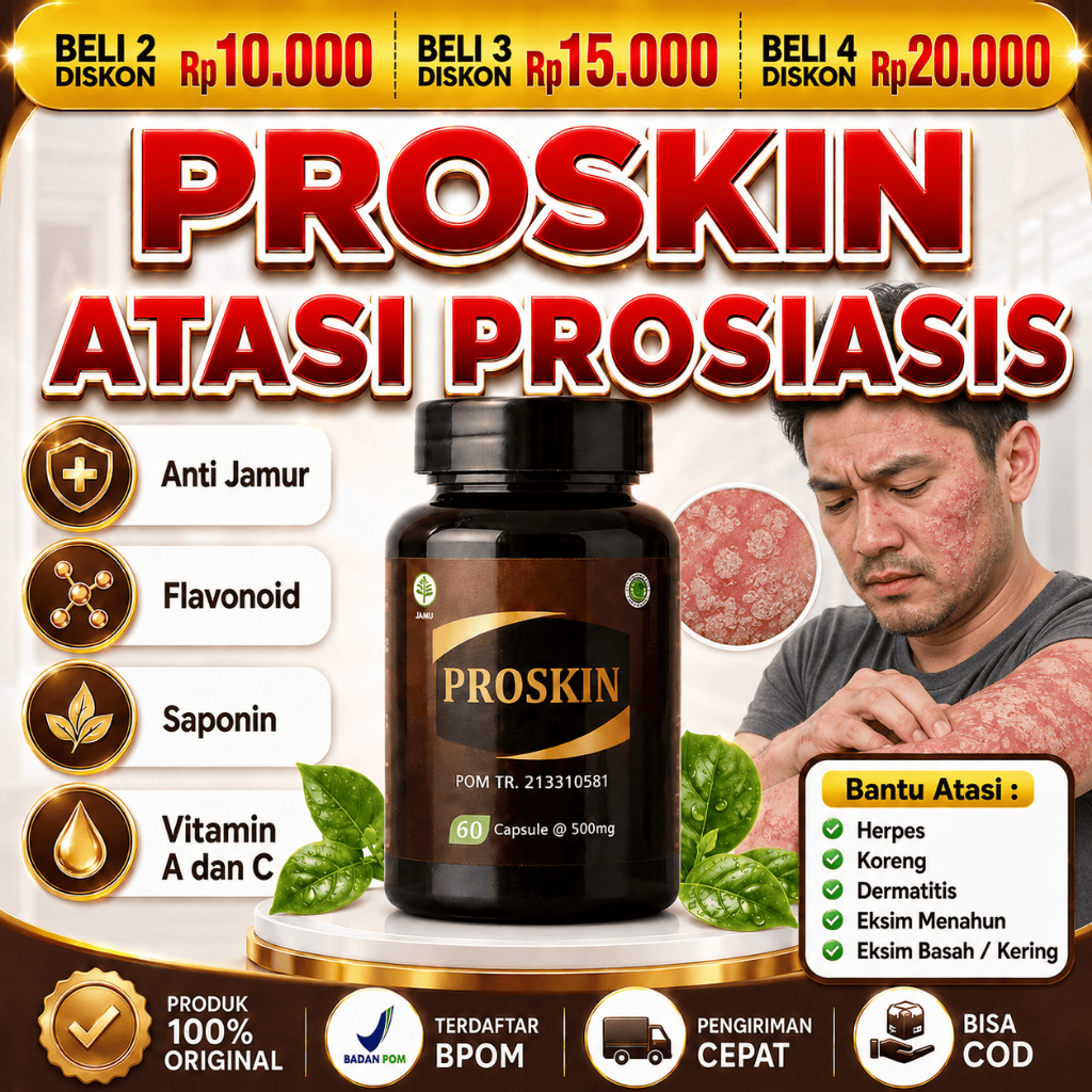 PROSKIN Obat Eksim Menahun Eksim Basah Eksim Kering Dermatitis Psoriasis Herpes Koreng