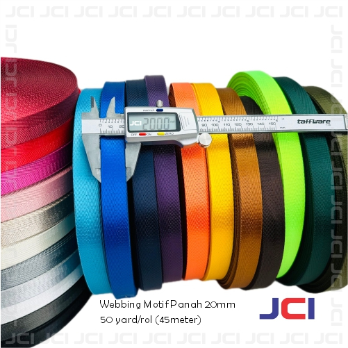 Webbing Nilon Motif Panah 20mm - 50 Yard