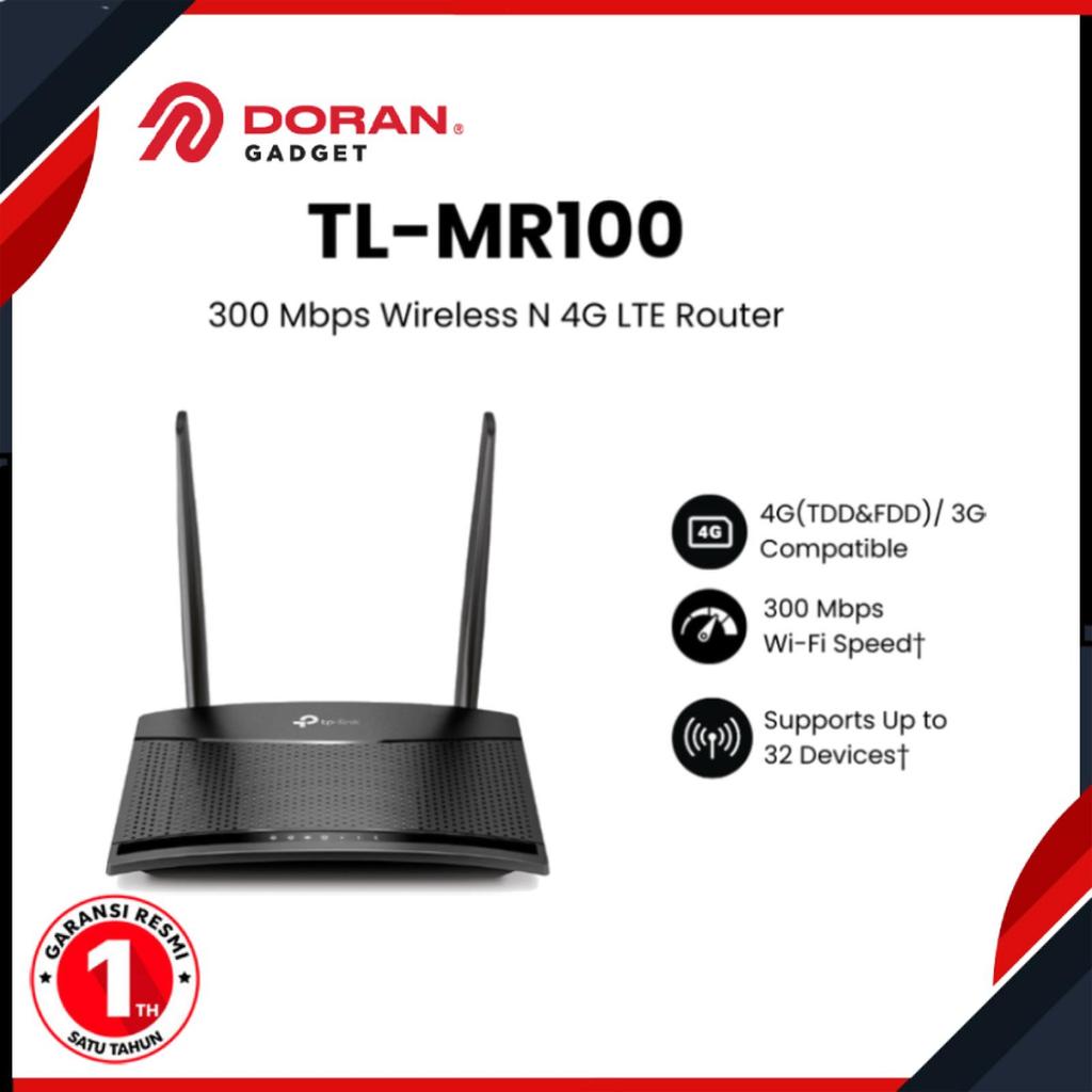 TP-Link TPLink TP Link TL-MR100 MR100 MR 100 300 Mbps Wireless N 4G LTE Router