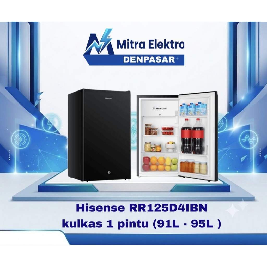 Kulkas Mini 91L Hisense RR125D4IBN