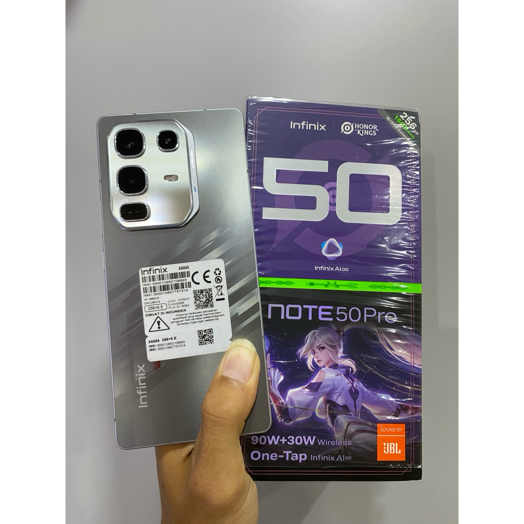 infinix note 50pro ram 8/256 second bekas