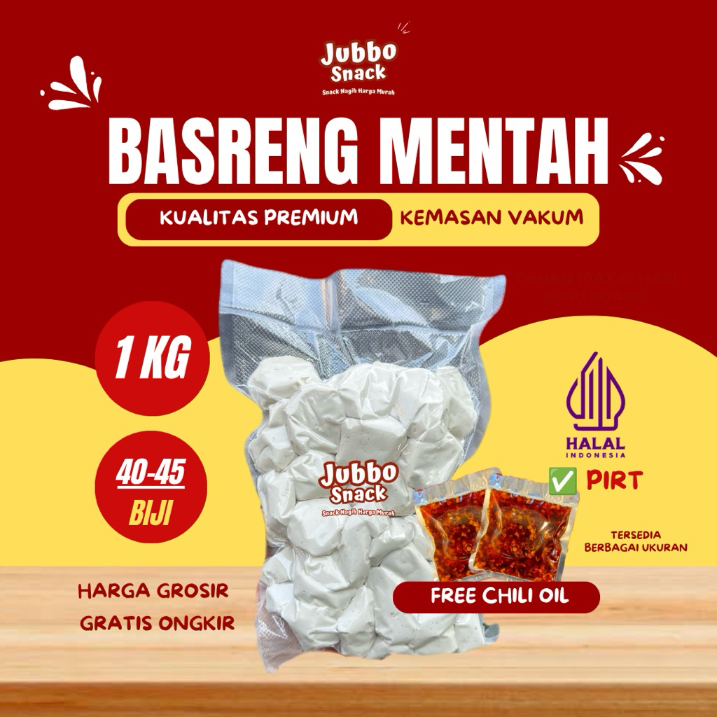 DISTRIBUTOR 1KG Basreng Mentah Loss Kiloan/ Basreng mentah kataji