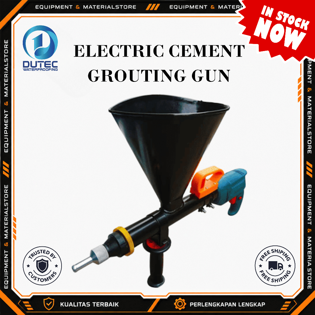 Electric Cement Grouting Gun DUTEC Mesin Grouting Elektrik Semen