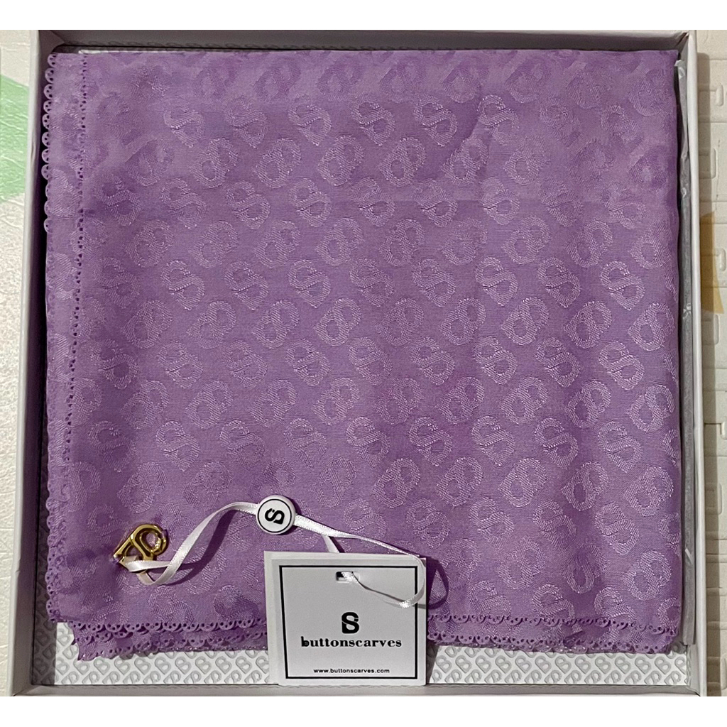 Tapis Embossed 2.0 Orchid Scarf ButtonScarves New BOX