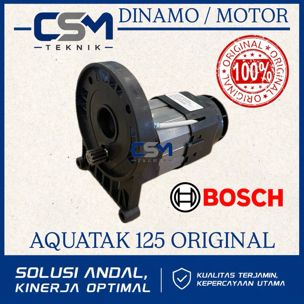 DINAMO JET CLEANER AQUATAK 125 ORIGINAL BOSCH MOTOR JET CLEANER BOSCH AQUATAK 125 ORIGINAL