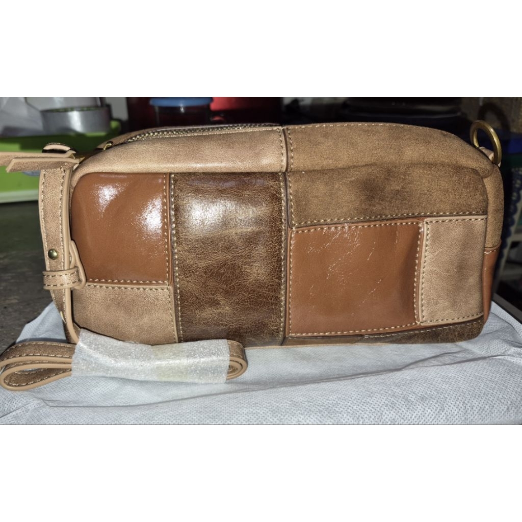 Tas Zara Brown Patchwork