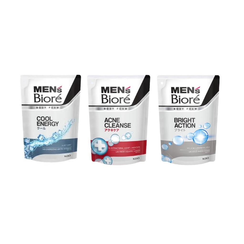 Biore Men Body Foam Refill 250ml/400ml ( 3 varian )