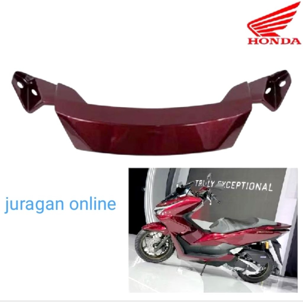 cover center dagu depan bawah lampu PCX 160 2025 2026 merah Moonlight AHM 64503-k1y-dc0zv