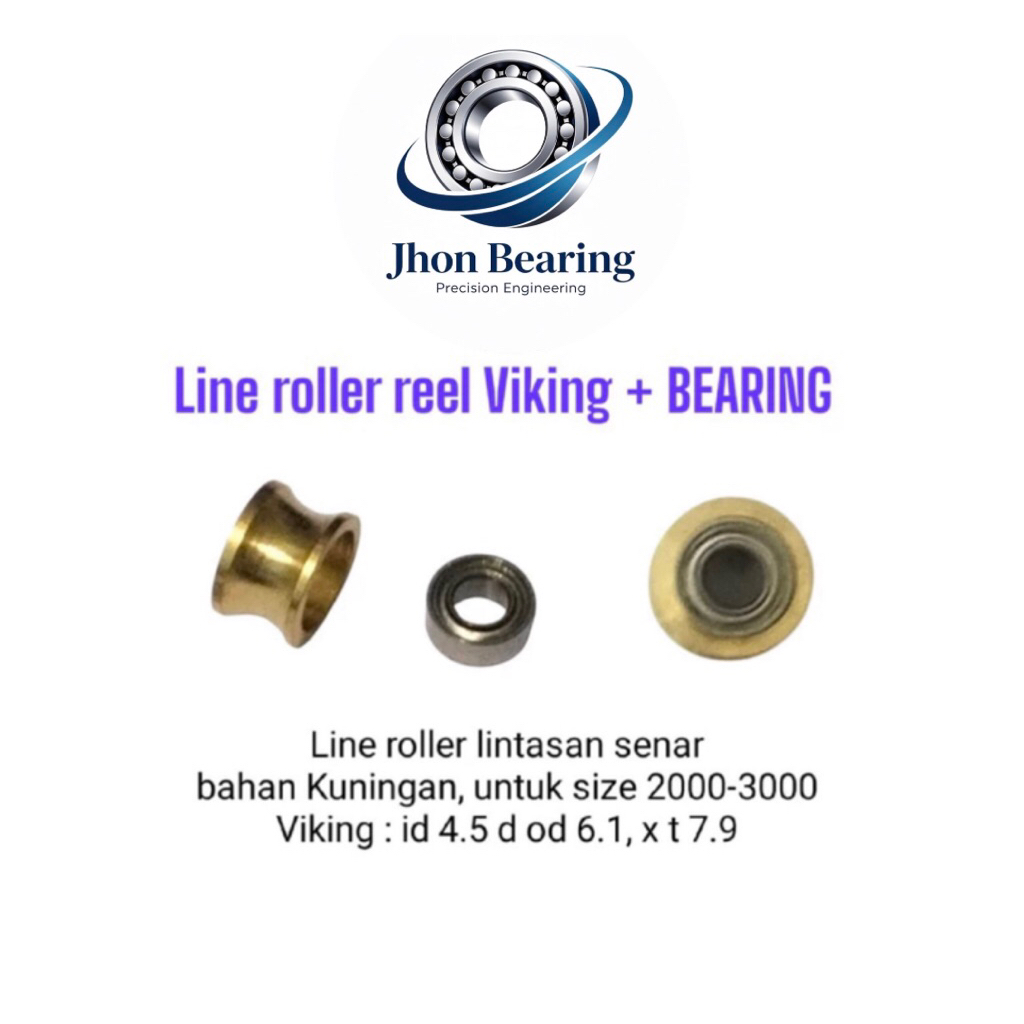 Line Roller + Bearing Viking / lintasan tali senar reel uk 1000-3000