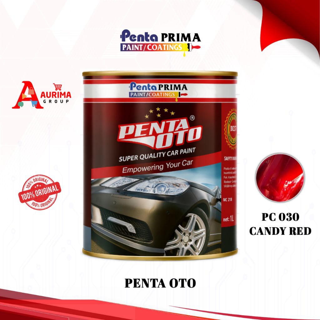 CAT CANDY RED-PC030 PU PENTA OTO CAT PU CAT DUCO PU  PREMIUM REPACK