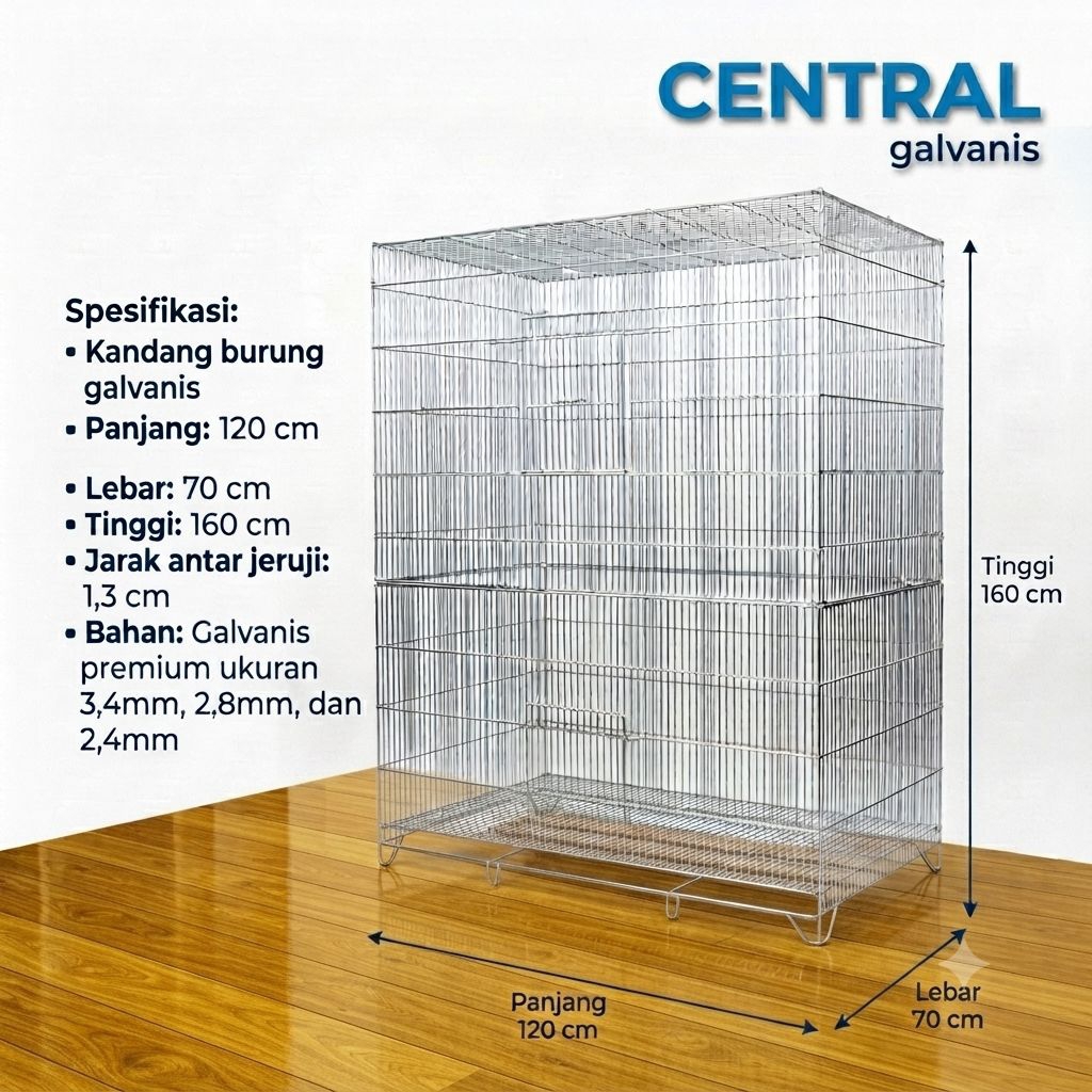 AVIARY BESAR / KANDANG BURUNG GALVANIS