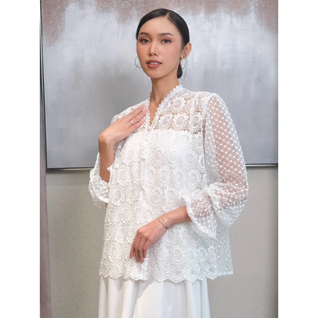 YCWOFFICIAL CLARRIA outer | Brokat prada | Atasan wanita | BAJU KONDANGAN | Baju lebaran | Outer can