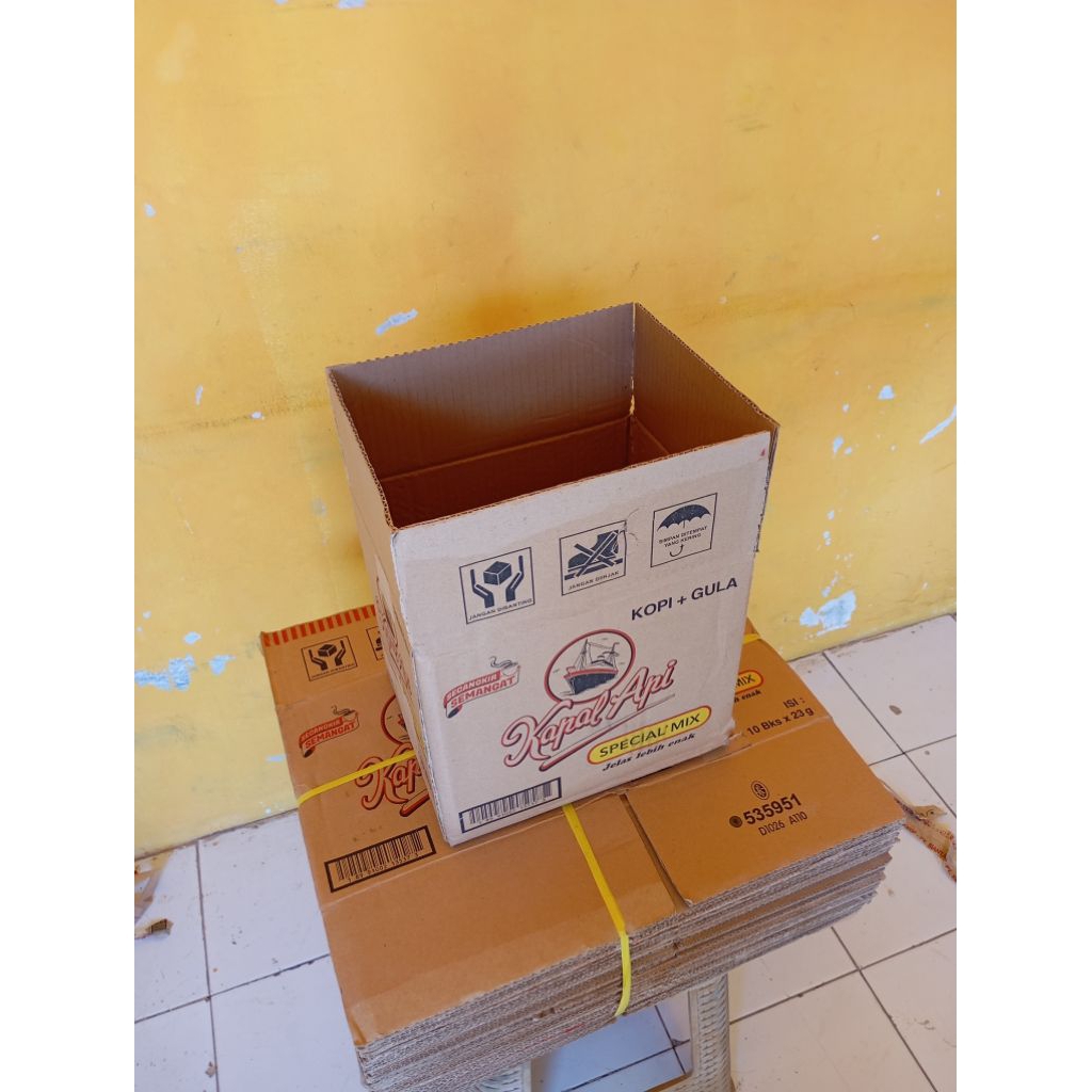 Dus Bekas Kopi Kapal Api untuk Packing