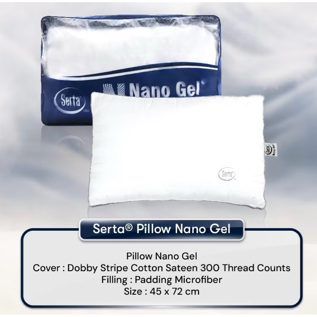 SERTA NANO GEL PILLOW / BANTAL SERTA NANO GEL