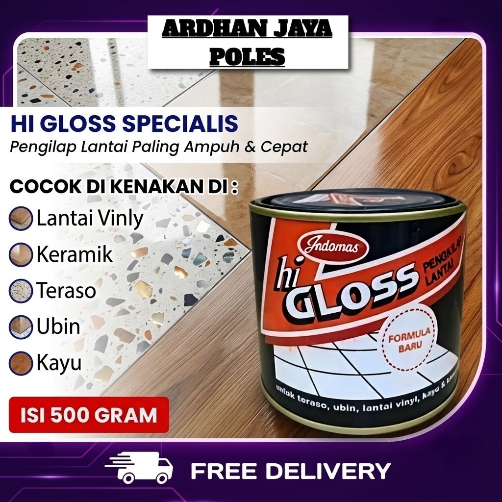 Hi Gloss Pengkilap Lantai Teraso Keramik Dan Vinyl