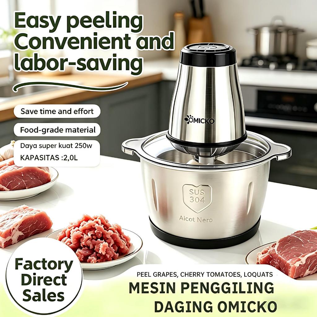 OMICKO OM-4901 Chopper Blender Daging / Chopper Omicko 2 Liter BATAM