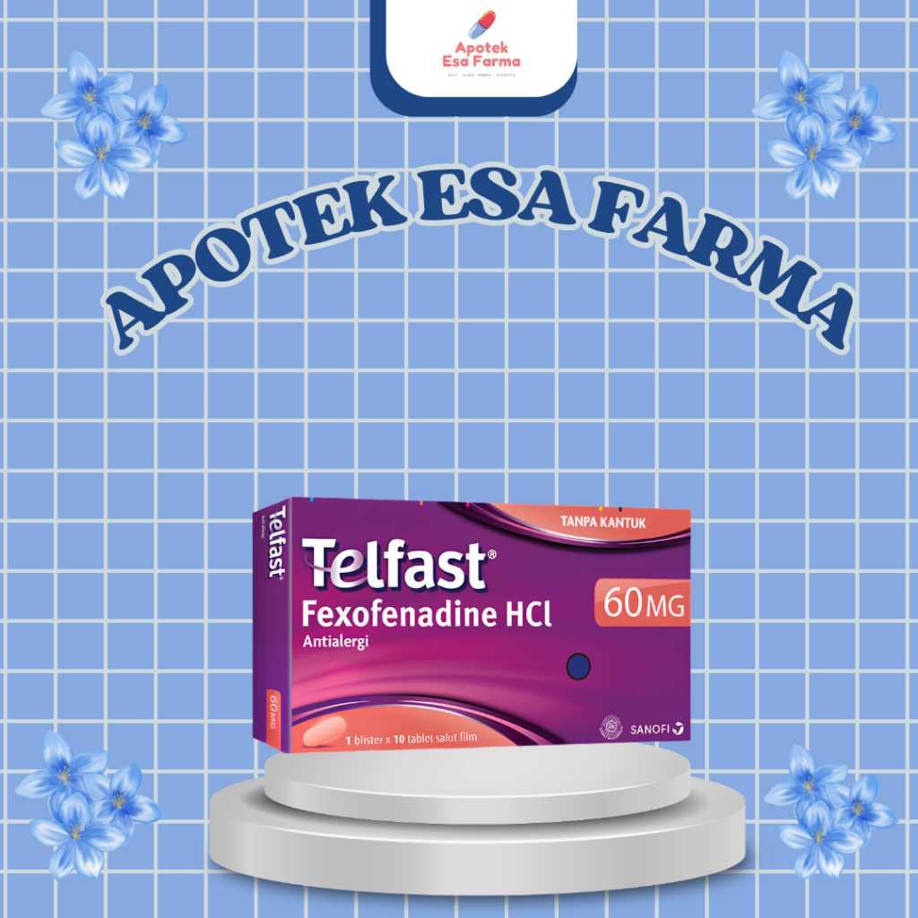 Telfast 60mg 1 Blister Isi 10 Tablet - Obat Alergi
